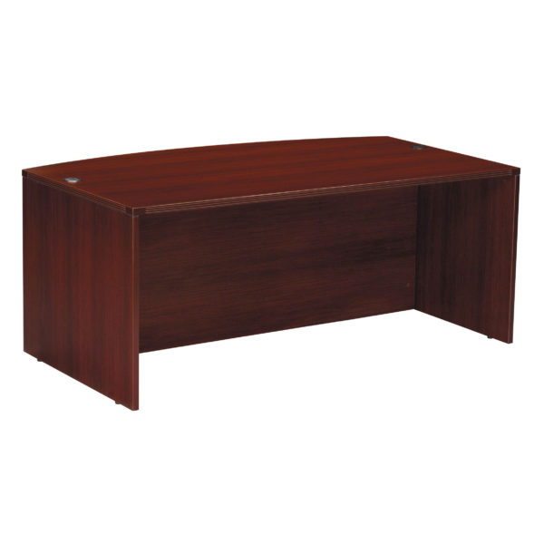 N-89 Nexus Reeded Laminate Bow Top Desk Shell
