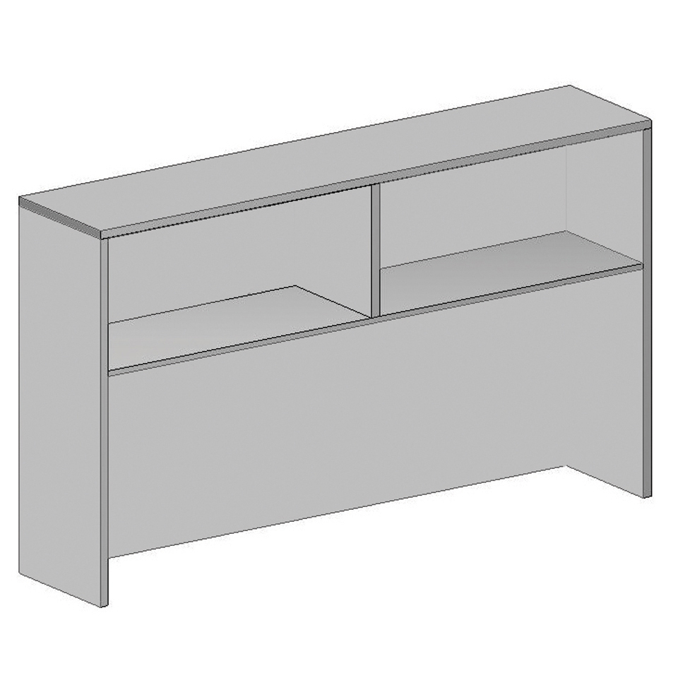 OFD-144 Ultra Laminate 71" Open Overhead Hutch
