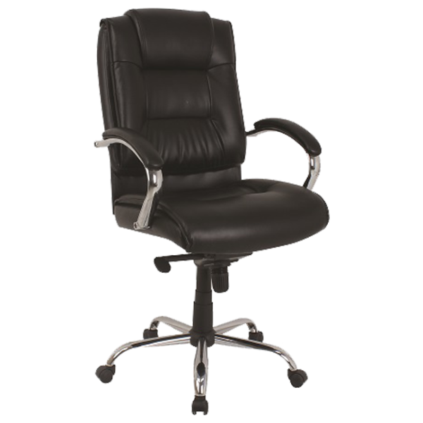 OFDBT8700-BLK, Big and Tall Executive Manager Chair, Black Faux Leather
