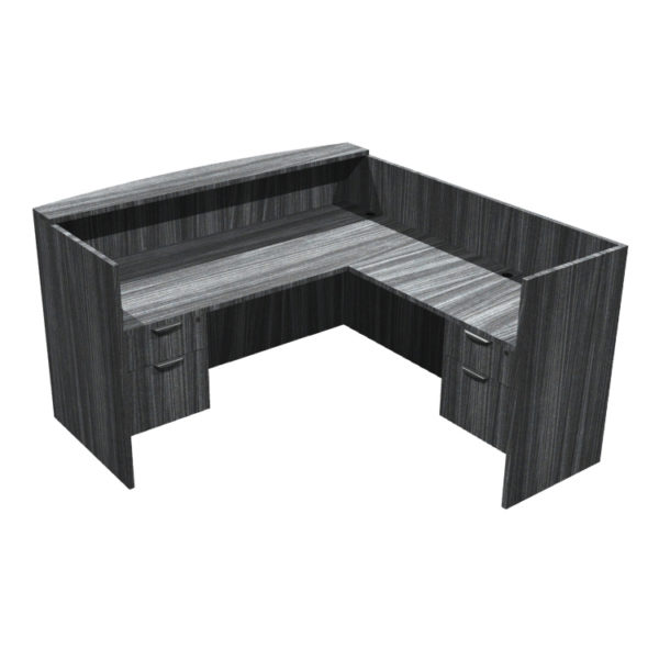UTYP19, Ultra Laminate Reception Station with BF Pedestals, Laminate Transaction Top