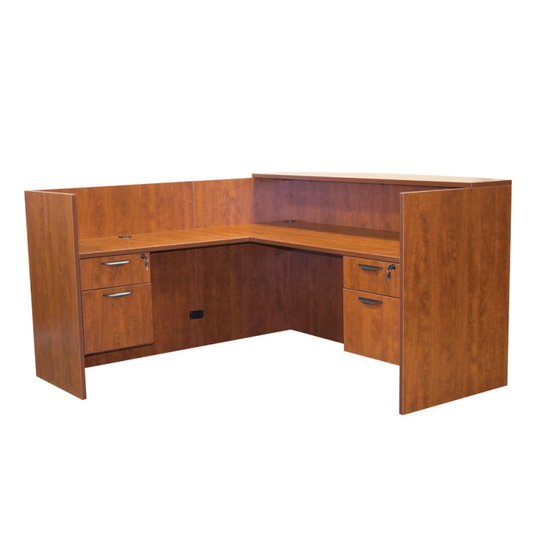 UTYP19, Ultra Laminate Reception Station with BF Pedestals, Laminate Transaction Top