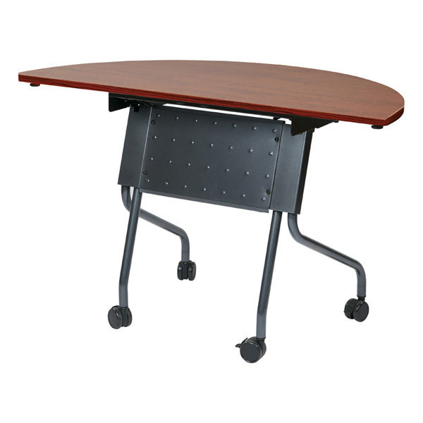 Nest It Training Table with 48" x 24" Half Round Top