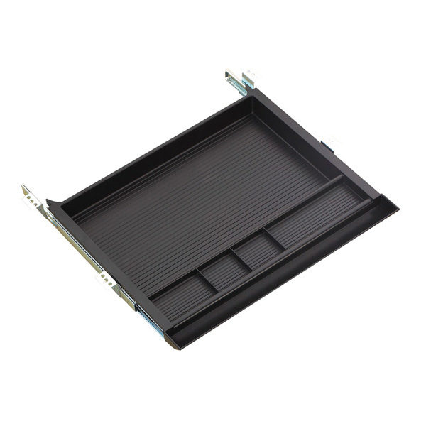 OFD-200-DR Plastic Center Drawer, 21"W x 18"D x 2"H, Black