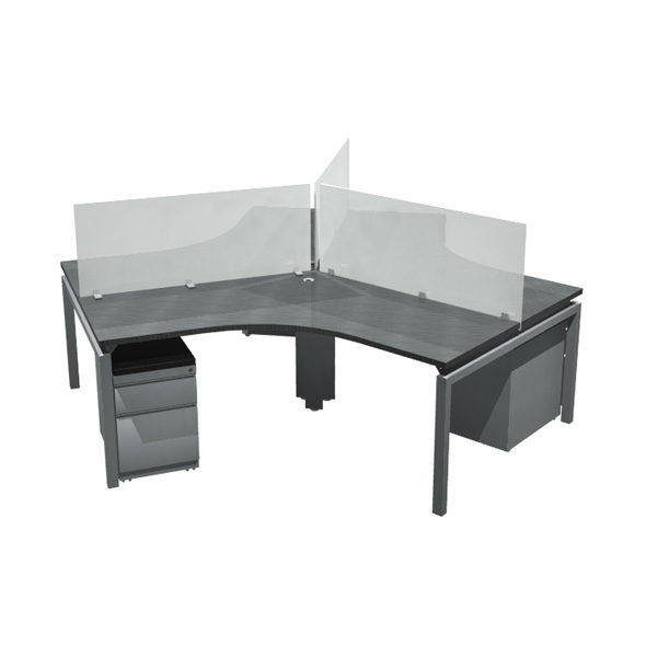 OFD-BI1202448-3WS Bench it Tri-Pod Workstation - 120° 24" x 48" x 48" x 24"