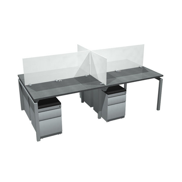 OFD-BI4824F-4WS Bench it 4-Plex Workstation - 48" x 24"