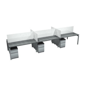 OFD-BI6024F-6WS Bench it 6-Plex Workstation - 60" x 24"