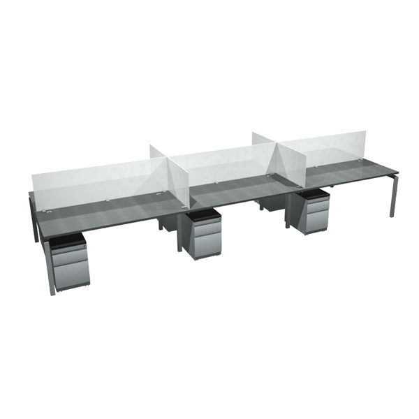 OFD-BI6630F-6WS Bench it 6-Plex Workstation - 66" x 30"