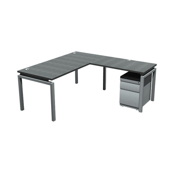 OFD-BI6630R4224 Bench it L-Shape with 66" x 30" Desk and 42" x 24" Return