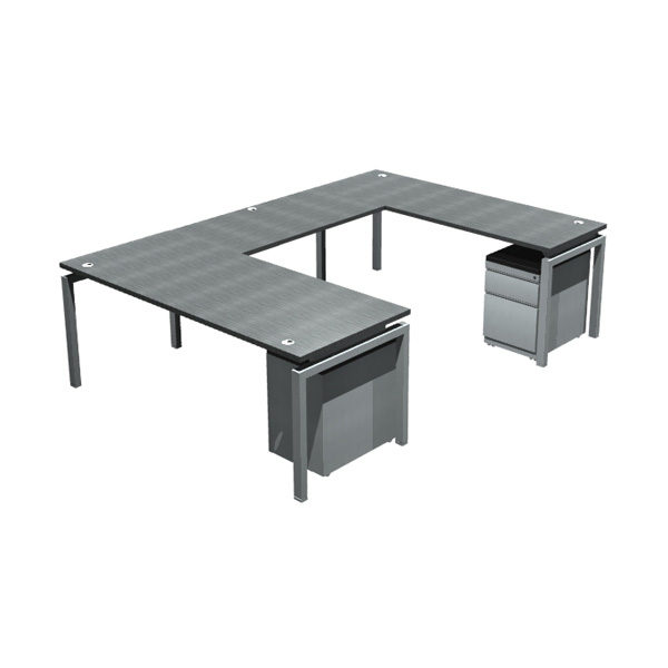 OFD-BI72108U Bench it U-Shape with 72" x 36" Desk, 48" x 24" Bridge and 72" x 24" Desk