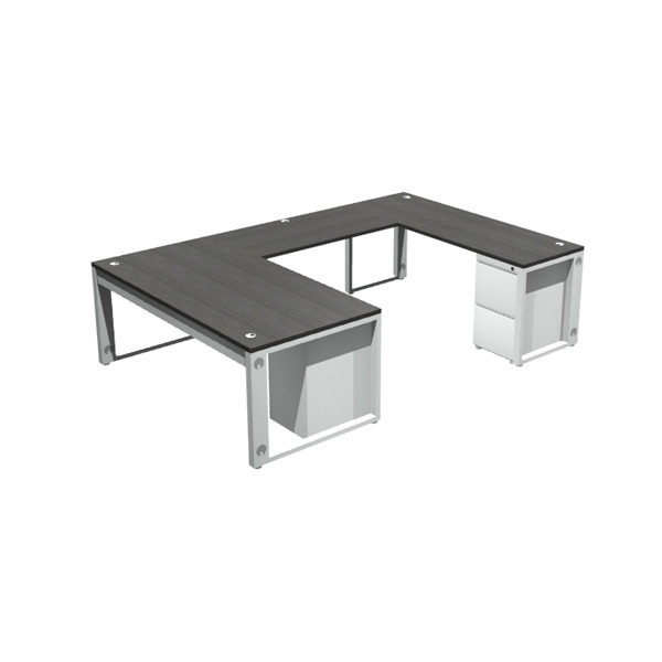 OFD-CI72108U Connect it U-Shape w/72" x 36" Desk, 48" x 24" Bridge and 72" x 24" Desk